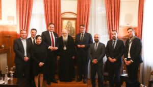 Συνάντηση Αρχιεπισκόπου με τον Υπ. Ευρωπαϊκών και Διεθνών Υποθέσεων και Μ.Μ.Ε. της Βόρειας Ρηνανίας – Βεστφαλίας