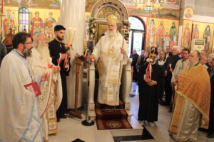 Αρχιερατικός Εσπερινός του Αγίου Γεωργίου στο Καματερό