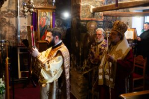 Ο Μεσσηνίας Χρυσόστομος στην Ιερά Μονή Δημιόβης