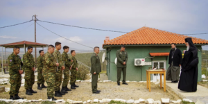 Επίσκεψη του Μητροπολίτη Λήμνου στο ακριτικό στρατιωτικό Φυλάκιο της Φυσίνης