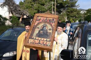 H I. Εικόνα της Παναγίας Μεγαλοσπηλαιωτίσσης στην Αγ. Ματρώνα Ν. Ερυθραίας