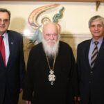 Συνάντηση Αρχιεπισκόπου με τον Πρόεδρο της Ελληνικής Ολυμπιακής Επιτροπής