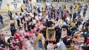 Υποδοχή της Ιεράς Εικόνας της Παναγίας Σουμελά στο Αγρίνιο