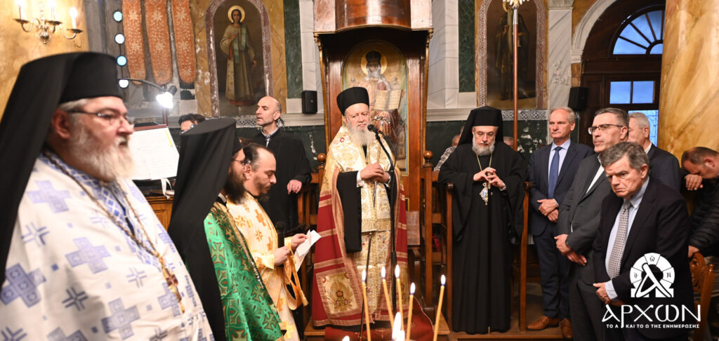 Δισαρχιερατικός Εσπερινός για τον Πολιούχο Καρύταινας Άγιο Αθανάσιο Επίσκοπο Χριστιανουπόλεως