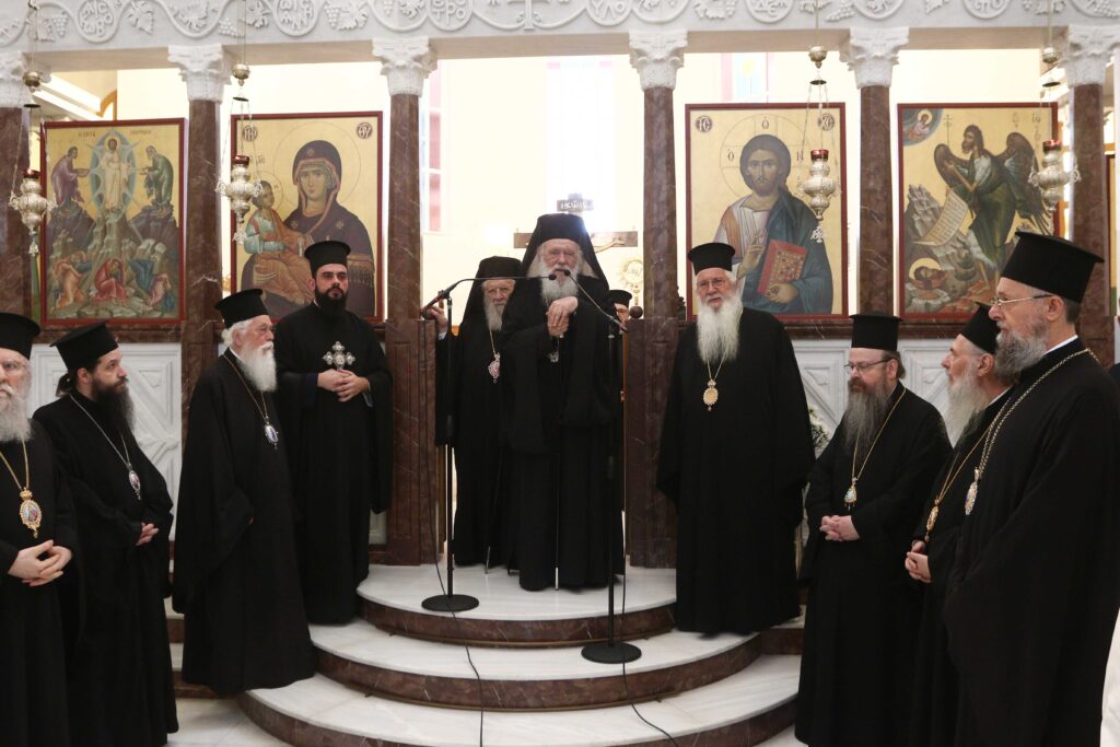 O Αρχιεπίσκοπος στο Ησυχαστήριο του Οσίου Πορφυρίου στο Μήλεσι για την εορτή του Οσίου Ιερωνύμου