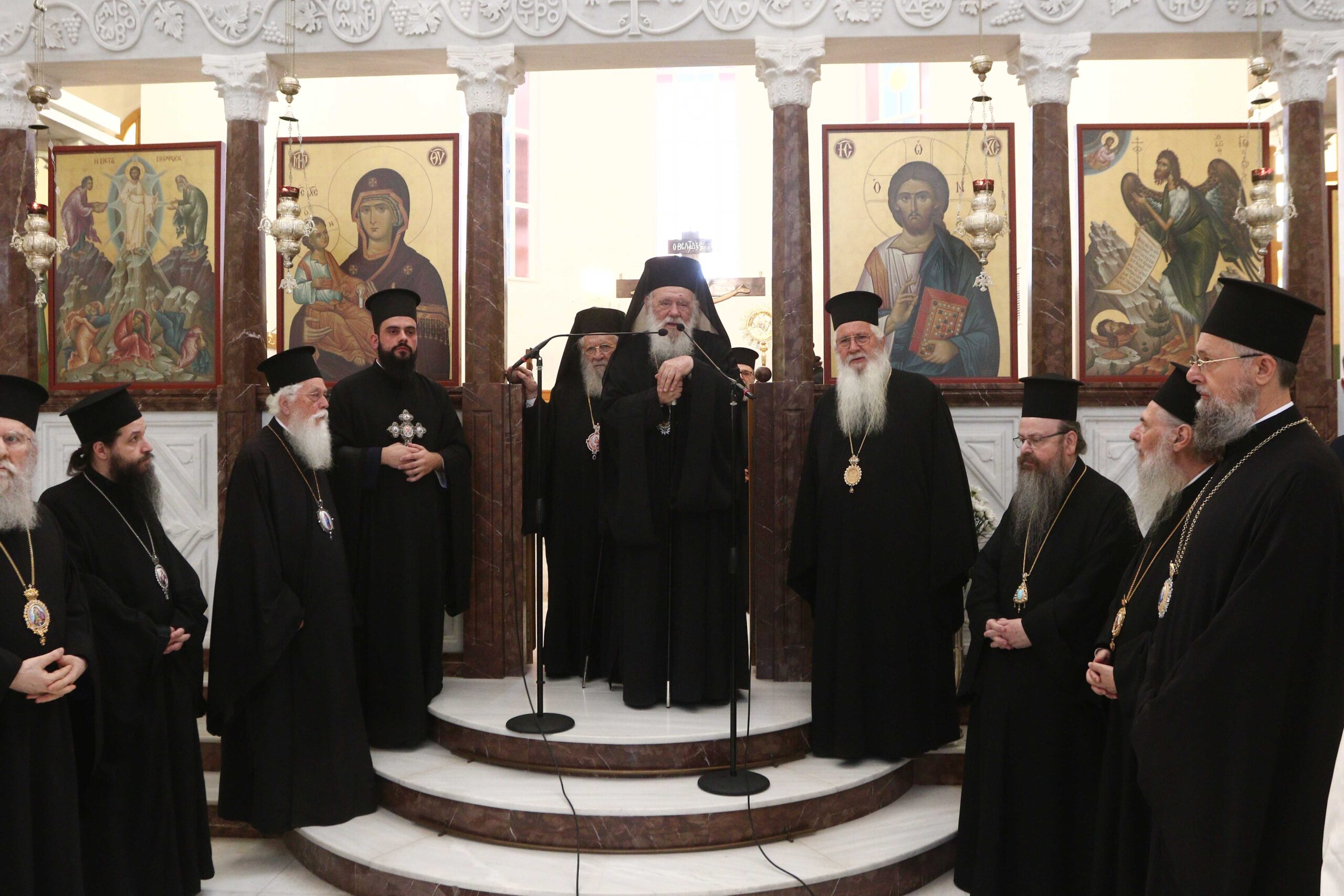 O Αρχιεπίσκοπος στο Ησυχαστήριο του Οσίου Πορφυρίου στο Μήλεσι για την εορτή του Οσίου Ιερωνύμου