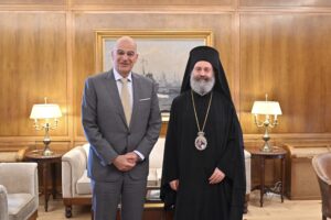 Συνάντηση του Αρχιεπισκόπου Αυστραλίας με τον Υπουργό Εθνικής Άμυνας της Ελλάδος 
