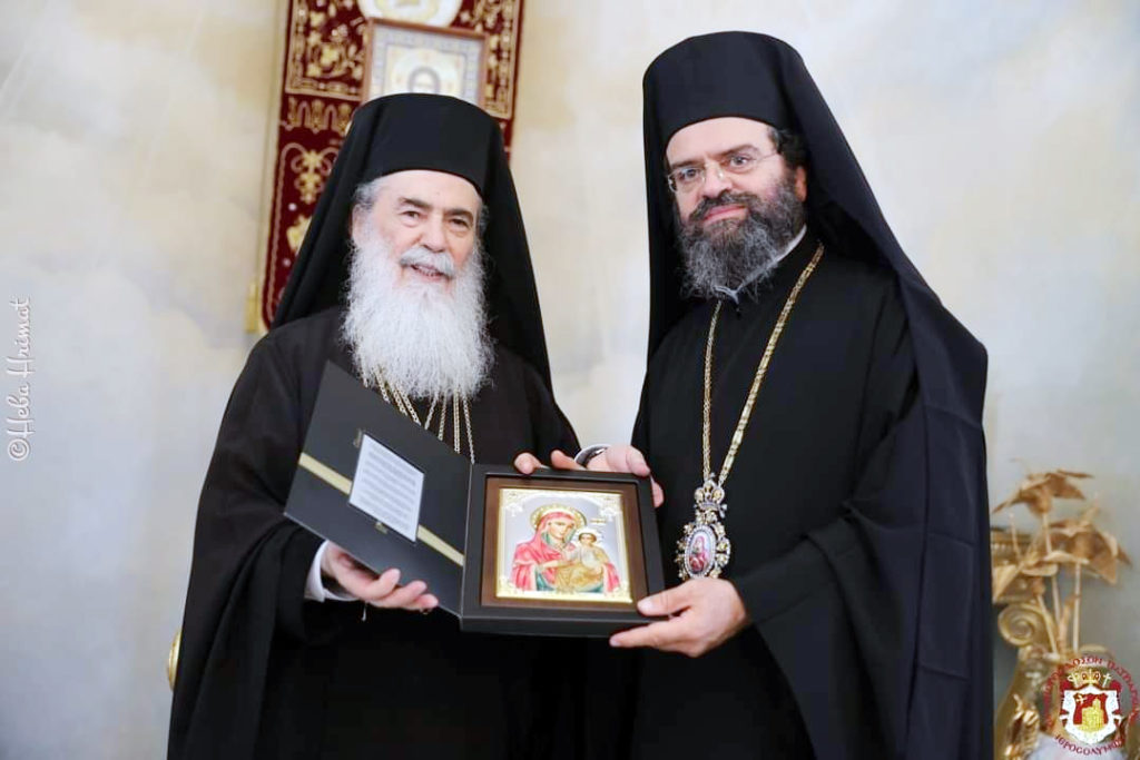 Επικοινωνία του Μητροπολίτη Μαρωνείας με τον Πατριάρχη Ιεροσολύμων