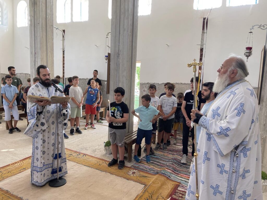 Αρχιερατική Θ. Λειτουργία στις Κατασκήνωσης της Ι. Μητροπόλεως Κερκύρας
