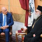 Συνάντηση ΥΕΘΑ Νίκου Δένδια με τον Πατριάρχη Αντιοχείας Ιωάννη Ί