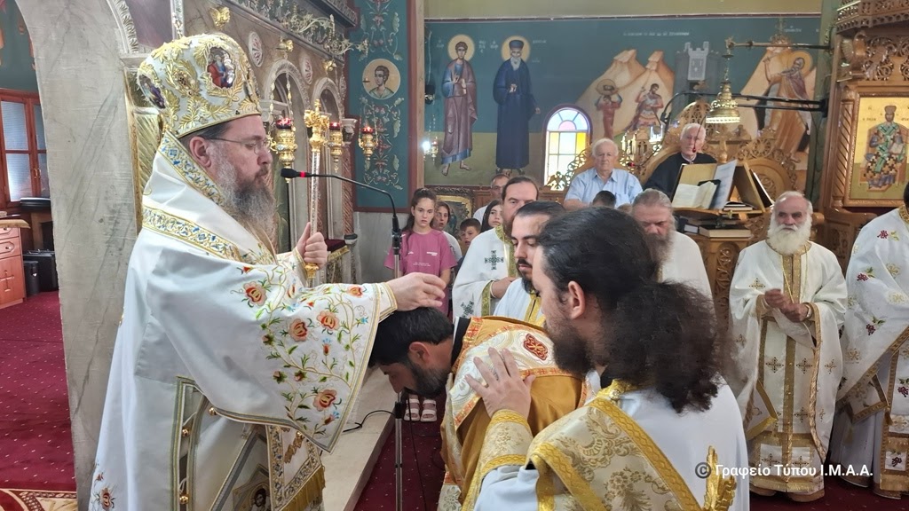 Χειροτονία Διακόνου στην Ι. Μ. Αιτωλοακαρνανίας