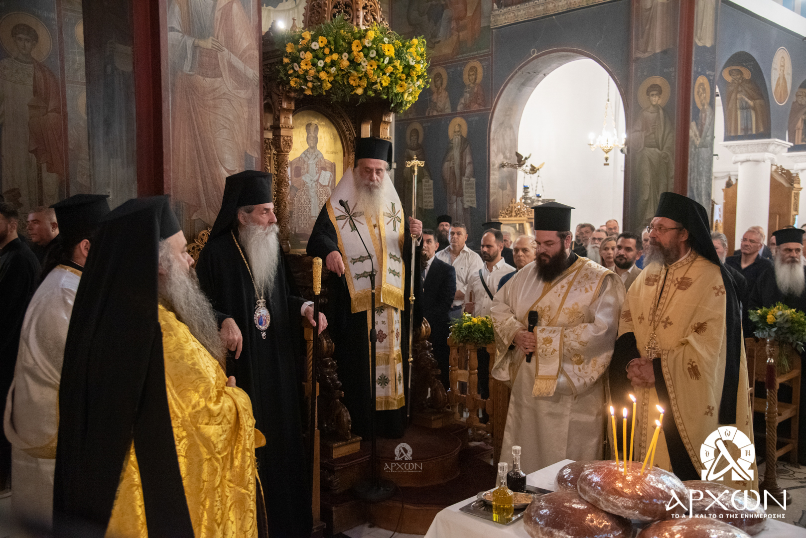 Πολυαρχιερατικός Εσπερινός ονομαστηρίων του Μητροπολίτη Ιλίου Αθηναγόρα