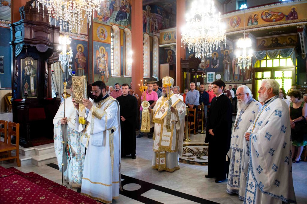 Ο Μεσσηνίας Χρυσόστομος στην Ανάληψη Καλαμάτας