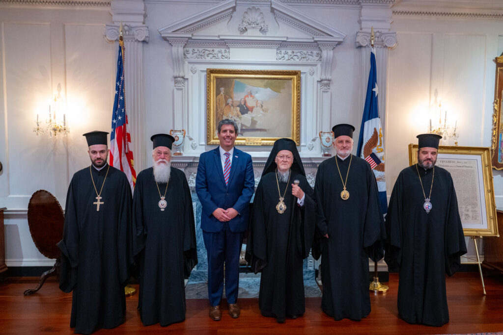 Ο Οικουμενικός Πατριάρχης στο State Department και στο εθνικό Κοιμητήριο του Arlington 