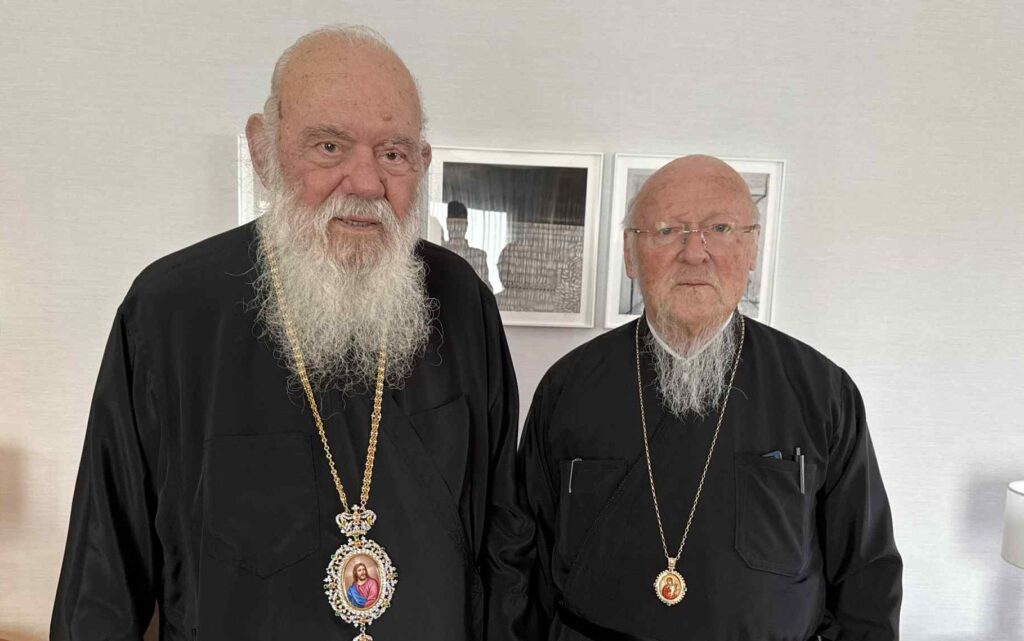 Ευχές για ταχεία ανάρρωση στον Αρχιεπίσκοπο Αθηνών από τον Οικουμενικό Πατριάρχη
