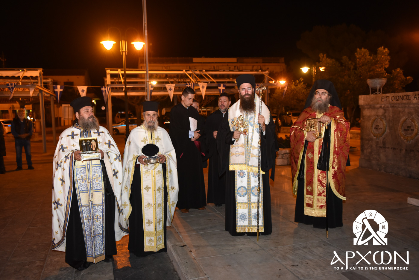Αρχιερατικός Εσπερινός των Παμμεγίστων Ταξιαρχών στην Αρεόπολη