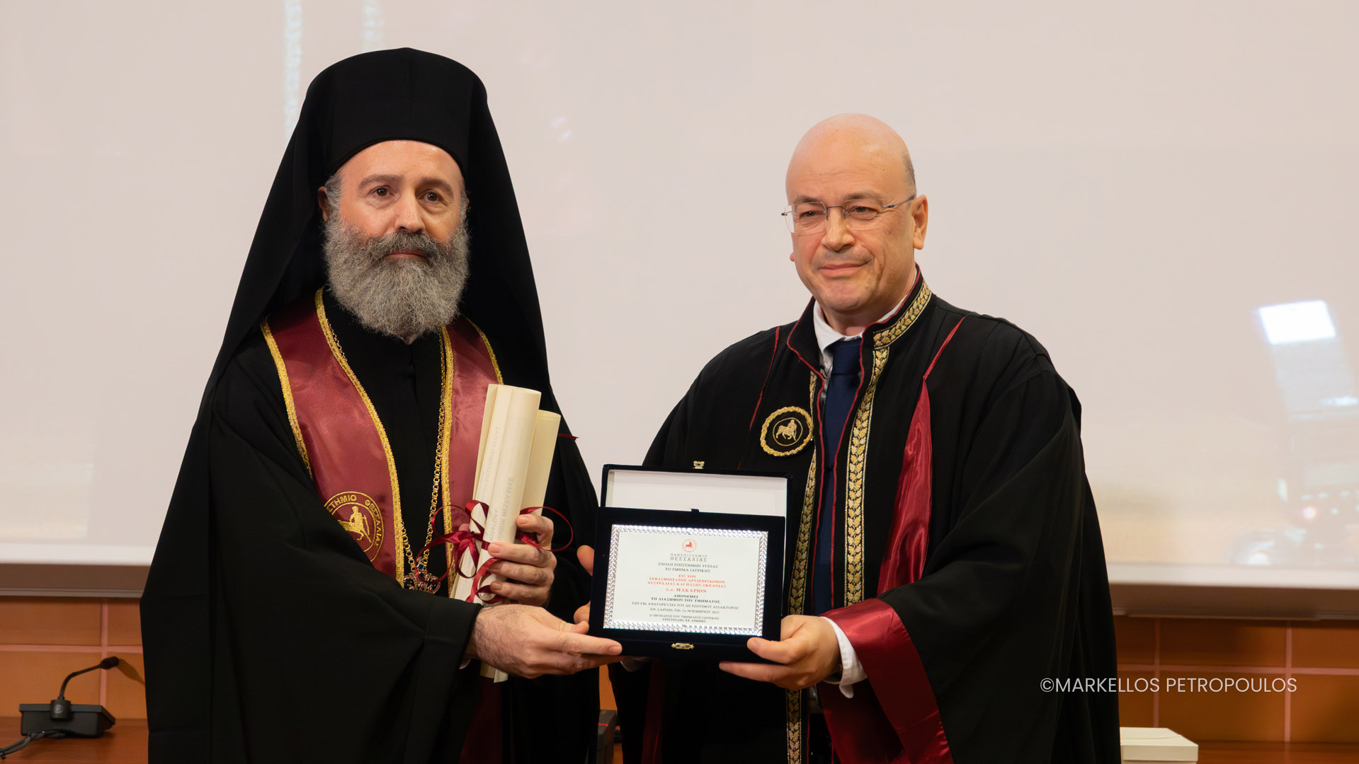 Ο Αρχιεπίσκοπος Αυστραλίας ανακηρύχθηκε Επίτιμος Διδάκτορας του Πανεπιστημίου Θεσσαλίας 