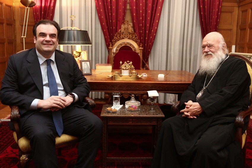 Συνάντηση Αρχιεπισκόπου με τον νέο Πρόεδρο του Eurogroup 