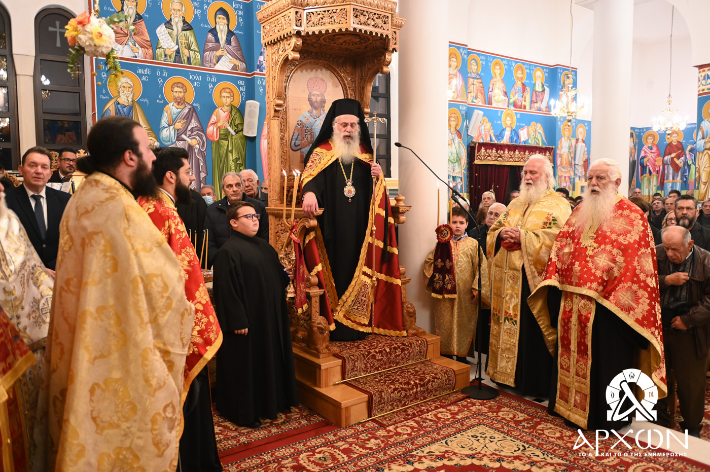 Αρχιερατικός Εσπερινός του Αγίου Τρύφωνος στην Ι. Μητρόπολη Μαντινείας και Κυνουρίας
