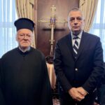 Ο Πολιτικός Διοικητής του Αγίου Όρους στον Οικουμενικό Πατριάρχη