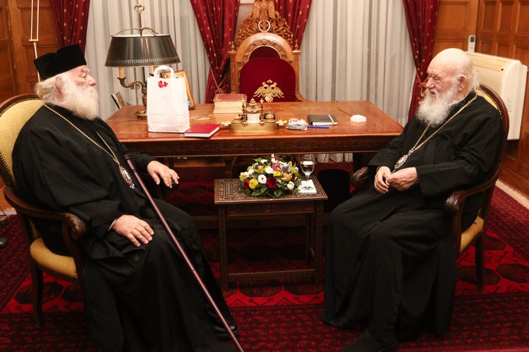 Ο Πατριάρχης Αλεξανδρείας στον Αρχιεπίσκοπο Αθηνών Ιερώνυμο