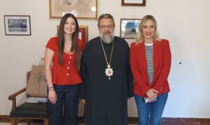 H Ευρωβουλευτής Ελεονώρα Μελέτη στον Μητροπολίτη Μεσσηνίας