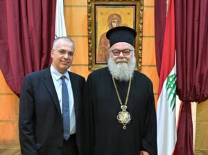 Στον Πατριάρχη Αντιοχείας ο Γεν. Γραμματέας του Υπουργείου Παιδείας Γεώργιος Καλαντζής