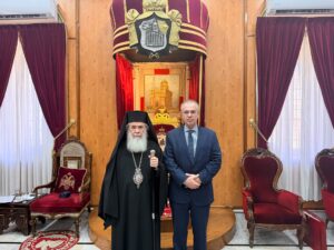 Επίσκεψη του Γεν . Γραμματέα Θρησκευμάτων Γεωργίου Καλαντζή στο Πατριαρχείο Ιεροσολύμων