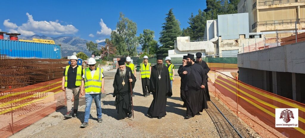 Ξενάγηση του Μητροπολίτη Σπάρτης στο εργοτάξιο του νέου Νοσοκομείου Σπάρτης ΙΣΝ