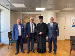 Ενημέρωση του Γεν. Γραμματέα του ΕΟΤ από τον Αντιπροσωπείας του Συνοδικού Γραφείου Προσκυνηματικών Περιηγήσεων