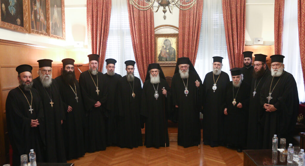 Επίσκεψη του Πατριάρχη Ιεροσολύμων στον Αρχιεπίσκοπο Αθηνών