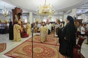 Πολυαρχιερατικός Εσπερινός του Αγίου Λουκά του Ιατρού στην Ι. Μονή Παναγίας Δοβρά