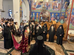 Ο Μητροπολίτης Δημητριάδος στην Ι. Μονή Αγίας Τριάδος Πανοράματος