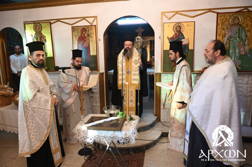 Πανηγυρικός Εσπερινός και θεμελίωση Ναού από τον Μητροπολίτη Μεγάρων