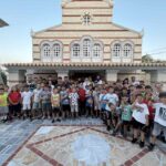 Ο Κερκύρας Νεκτάριος κοντά στα παιδιά των Κατασκηνώσεων