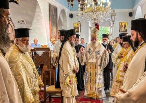 Πατριαρχική Θ. Λειτουργία και Μνημόσυνο του Πατριάρχη Αλεξανδρείας Παρθενίου στην Αμοργό