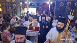 Υποδοχή Ι. Λειψάνου Αγίου Αρσενίου του Καππαδόκου  στην Ι. Μ. Αιτωλoακαρνανίας