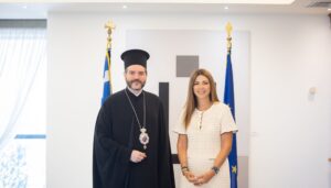 Συνάντηση της Υπουργού Παιδείας με τον νεοεκλεγέντα Αρχιεπίσκοπο Καναδά