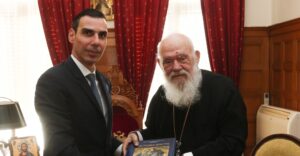 Συνάντηση Αρχιεπισκόπου με τον Υφυπουργό Υγείας Μάριο Θεμιστοκλέους