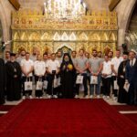 Ο Αρχιεπίσκοπος Αυστραλίας υποδέχθηκε την Εθνική Ομάδα Υδατοσφαιρίσεως της Ελλάδος 