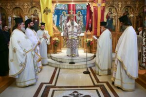 Ο Επιδαύρου Νικόδημος στην Αγία Κυριακή Δομοκού