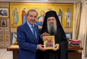 Ὁ Ὑφυπουργός Δικαιοσύνης στὸν Μητροπολίτη Πατρῶν