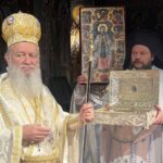 Στο θρονί της η Πολιούχος της Χαλκίδος Αγία Παρασκευή