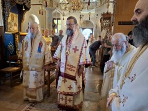 Αρχιερατικό Συλλείτουργο στην Ι. Μονή Μεταμορφώσεως του Σωτήρος Κύμης