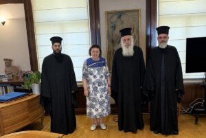 Επίσκεψη του Μητροπολίτη Μαντινείας και Κυνουρίας στην Υπουργό Πολιτισμού Λίνα Μενδώνη