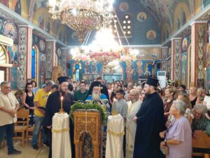 Ο Μητροπολίτης Κορίνθου στις τελευταίες Παρακλήσεις προς την Υπεραγία Θεοτόκο