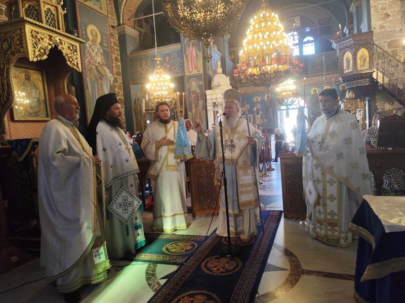 Η Κοίμηση της Θεοτόκου στην Ιερά Μητρόπολη Χαλκίδος