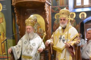 Ο εορτάσμος της Μεταμορφώσεως στην Ι. Μονή Οσίου Δαβίδ στην Εύβοια
