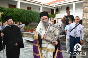 Πολυαρχιερατικός Πανηγυρικός Εσπερινός στην Ι. Μονή Παναγίας Μαλεβής