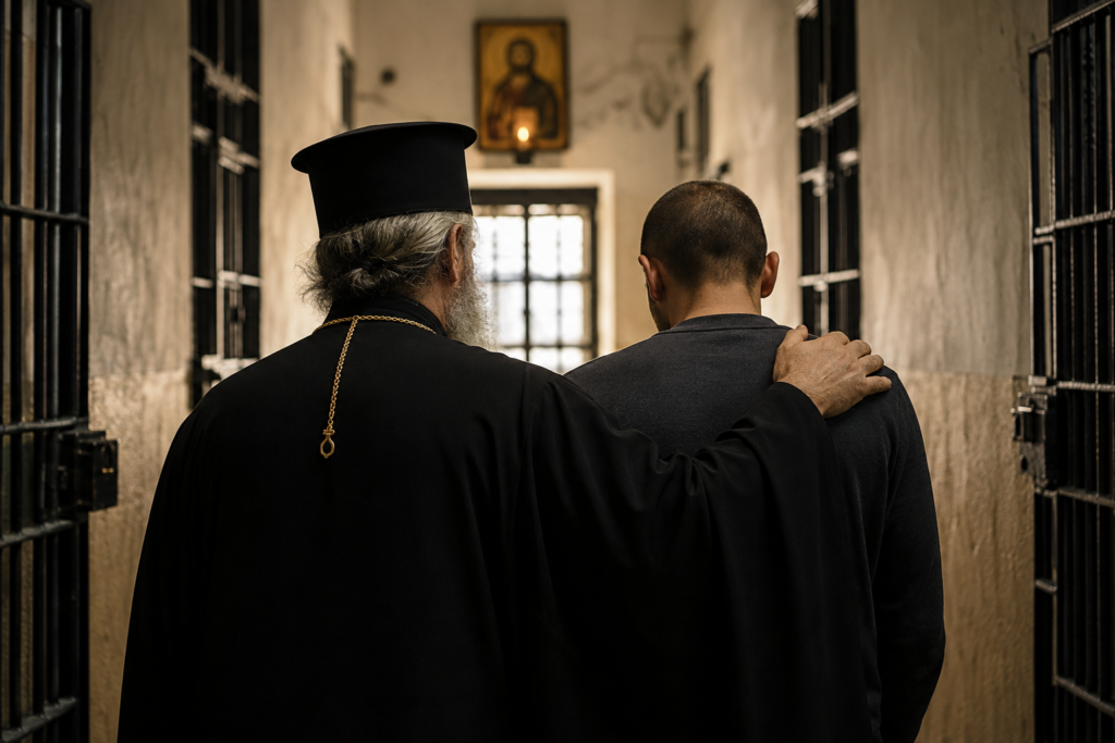 «Ἐν φυλακῇ ἤμην, καὶ ἤλθετε πρός με»